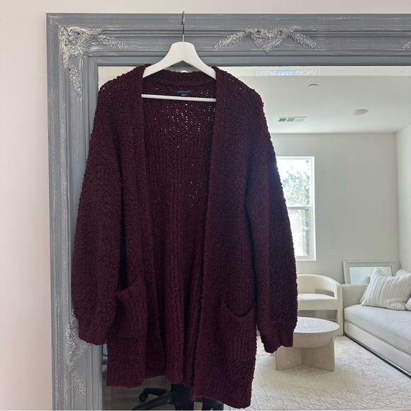 American Eagle Boucle Boyfriend Cardigan XS - Picture 1 of 7